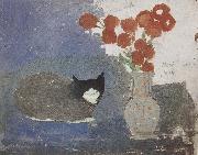 Marie Laurencin The Cat on the table oil painting reproduction